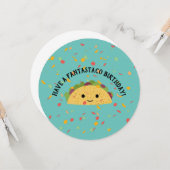 ファンタスタコ誕生日かわいいかわいいタコ カード (正面/裏面インサイチュ)