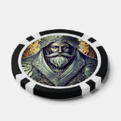 ファンタスティックなウィザードトランプのポーカーチップ、ブラックエッストライプのジ ポーカーチップ (シングル)