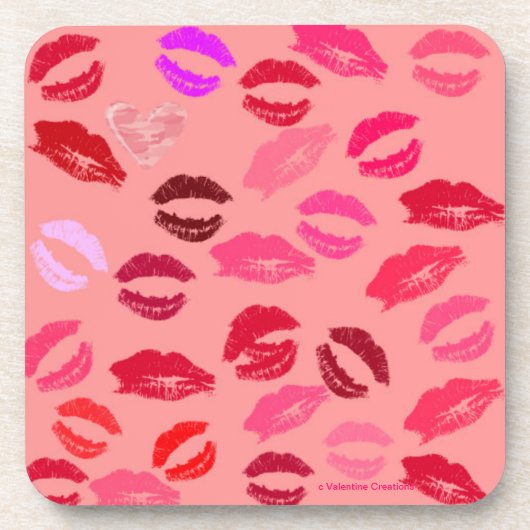 ファンタスティックなコルクコースター – VALENTINES DAY GIFTキス コースター (正面)