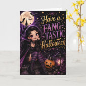 ファンタスティックなハロウィン カード (黄色い花)