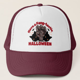 ファンタスティックなハロウィーンのモンスターハンドデザインを持つ キャップ