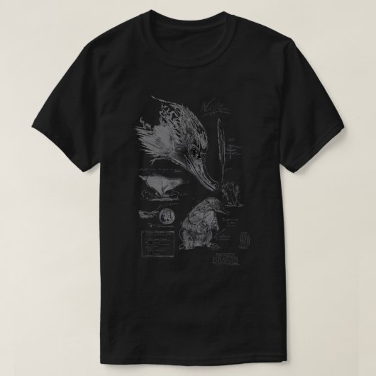 ファンタスティックなビーストニフラー教科書用ポスターTシャツ Tシャツ (デザイン正面)