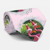 ファンタスティックなフラミンゴのクリスマスネクタイ! ネクタイ (ロール)