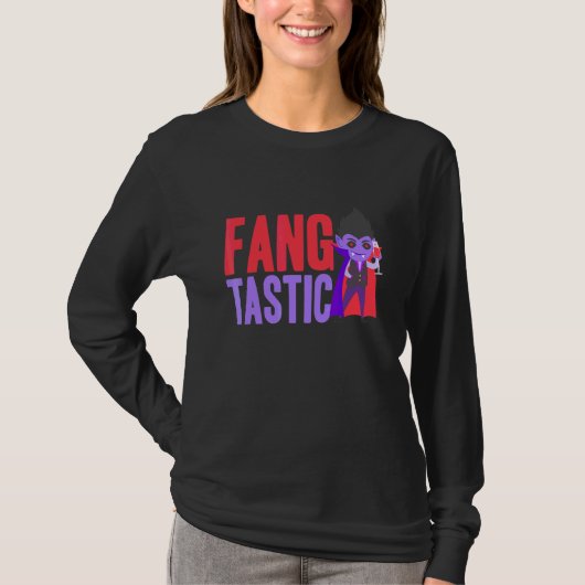 ファンタスティックな吸血鬼の歯 歯 ハロウィン Tシャツ (正面)