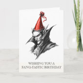 ファンタスティックな誕生日を祈るヴァンパイア カード (正面)