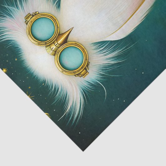 ファンタスティックふわふわのかわいい白い鳥BS8デコページ 薄葉紙 (詳細)