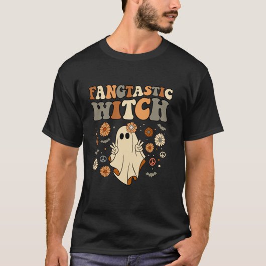 ファンタスティックウィッチハロウィーン幽霊衣装Re Tシャツ (正面)