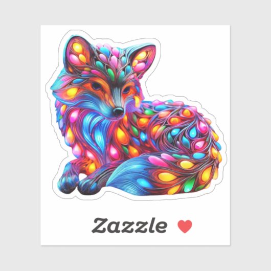 ファンタスティックキツネ シール (シート)