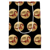 ファンタスティックドラゴンレッドと金ゴールドv4 ミディアムペーパーバッグ (裏面)