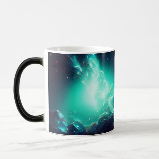 ファンタスティックネブラ抽象芸術宇宙8 モーフィングマグカップ (左)