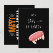 ファンタスティックハロウィン | スプーキー吸血鬼の牙 シーズンポストカード (正面/裏面)