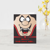 ファンタスティックハロウィーンの夜を過ごす カード (黄色い花)