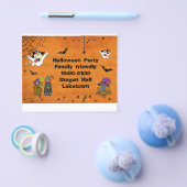 ファンタスティックハロウィーン招待状パーティーカスタム子供向けB チラシ (シングル)