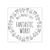 ファンタスティックパーソナライズされたワーク先生スタンプゴム ラバースタンプ (インプリント)