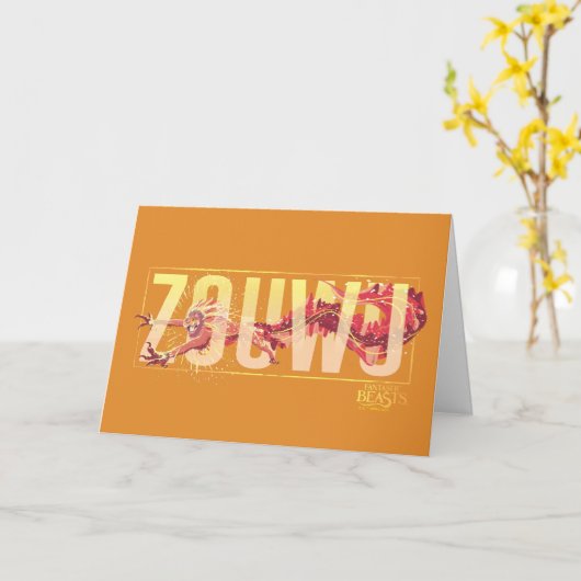 ファンタスティックビーストズゾウ カード (黄色い花)