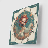 ファンタスティックプリンセス スクエア壁時計 (傾斜)