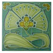 ファンタスティックレプロリチャーズ1900アールヌーボーフローラ タイル (正面)