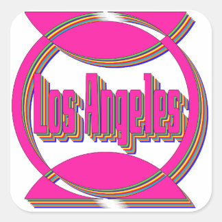 ファンタスティックロサンゼルス3ステッカー スクエアシール