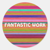 ファンタスティック教えワーク虹 ラウンドシール (正面)