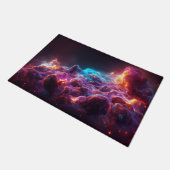 ファンタスティック星雲抽象芸術宇宙1 ドアマット (アングル)