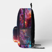 ファンタスティック星雲抽象芸術宇宙1 プリントバックパック (右)