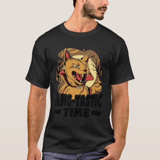 ファンタスティック時間 – 面白いハロウィーン – 怖い吸血鬼 Tシャツ (正面)