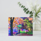 ファンタスティック紅葉紅葉ツリーズシーニックP ポストカード (スタンド正面)