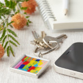 ファンタスティック絵画抽象芸術ズバイクリス・テイラー キーホルダー (側面)