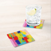 ファンタスティック絵画抽象芸術ズバイクリス・テイラー スクエアペーパーコースター (インサイチュ)