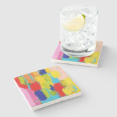 ファンタスティック絵画抽象芸術ズバイクリス・テイラー ストーンコースター (横)