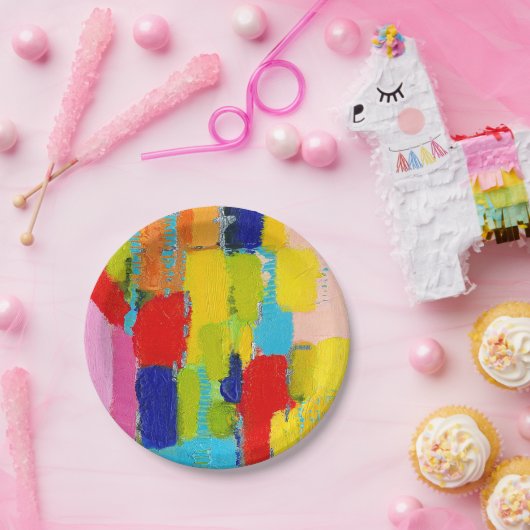 ファンタスティック絵画抽象芸術ズバイクリス・テイラー ペーパープレート (パーティー)