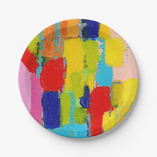 ファンタスティック絵画抽象芸術ズバイクリス・テイラー ペーパープレート (正面)