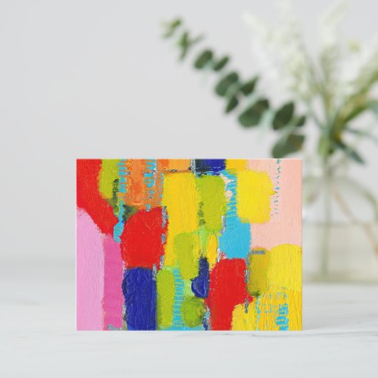 ファンタスティック絵画抽象芸術ズバイクリス・テイラー ポストカード (スタンド正面)