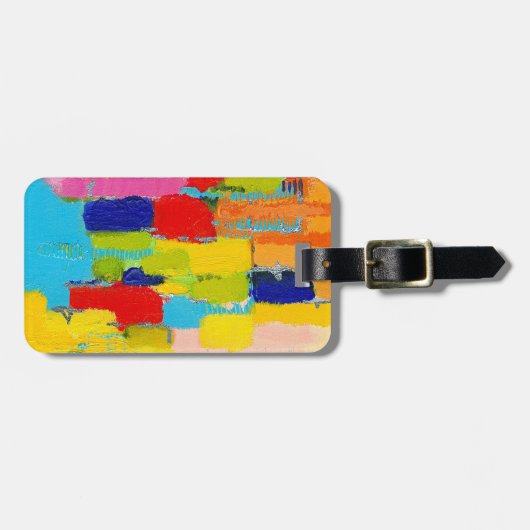 ファンタスティック絵画抽象芸術ズバイクリス・テイラー ラゲッジタグ (正面横)