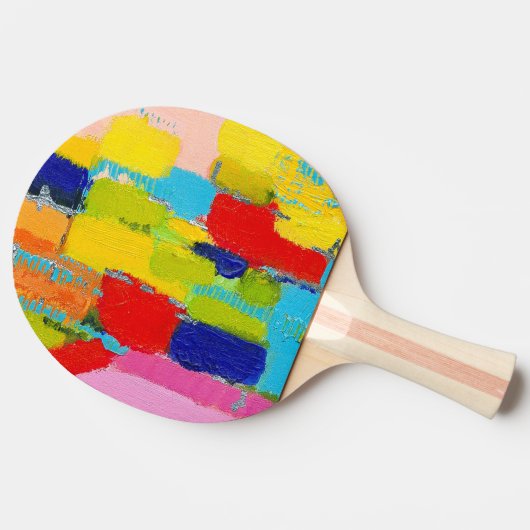 ファンタスティック絵画抽象芸術ズバイクリス・テイラー 卓球ラケット (横)