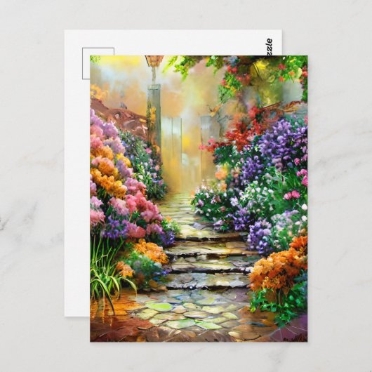 ファンタスティック複雑な詳細8k解像度Afremov ポストカード (正面/裏面)