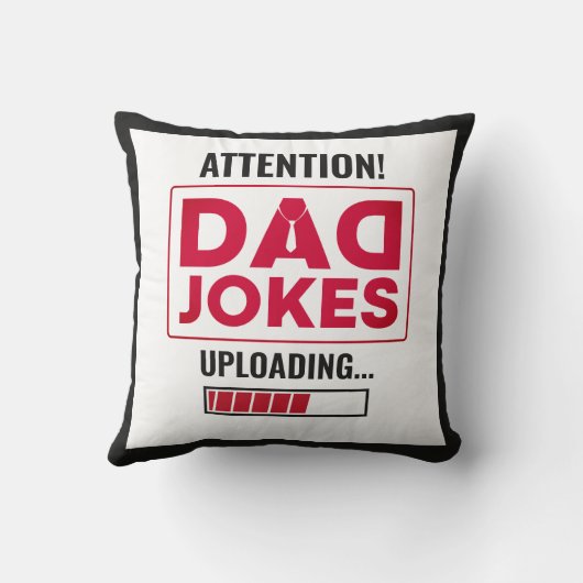 ファンタスティック警告デザインズ!パパジョークのロード クッション (裏面)
