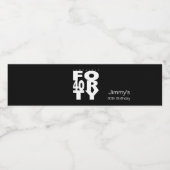 ファンタスティック40th誕生日パーティー ペットボトルラベル (シングルラベル)