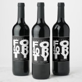 ファンタスティック40th誕生日パーティー ワインラベル (ボトル)