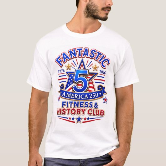 ファンタスティック5 アメリカ250 Tシャツ (正面)