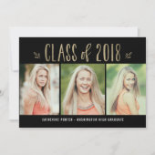 ファンタスティック·イヤー編集可能カラー·卒業招待状 招待状 (正面)