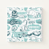 『ファンタスティック・ビーツ・ブルー・パターン』 ノートブック (裏面)