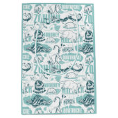 『ファンタスティック・ビーツ・ブルー・パターン』 ミディアムペーパーバッグ (正面)