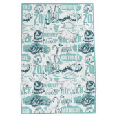 『ファンタスティック・ビーツ・ブルー・パターン』 ミディアムペーパーバッグ (裏面)