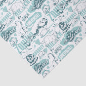 『ファンタスティック・ビーツ・ブルー・パターン』 薄葉紙 (詳細)