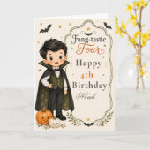 ファンタスティック・フォーの誕生日招待状 カード (黄色い花)
