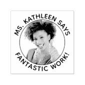 ファンタスティック・ワーク・フォト・先生 パーソナライズされた セルフインキングスタンプ (デザイン)