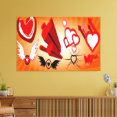 ファンタスティックCANVAS ART -ハート – 愛 – ウォールアート (インサイチュ (リビング))