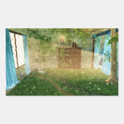 ファンタステス：妖精の国へのステッカー 長方形シール (正面)