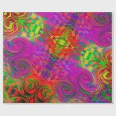 [ファンタスマゴリア]ゆがんだ渦巻き色 ラッピングペーパー (フラット)